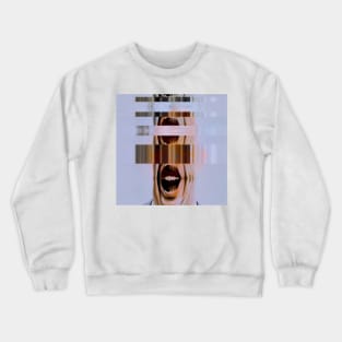 WHERE ARE YOU Body Horror Surreal Glitch Art Crewneck Sweatshirt